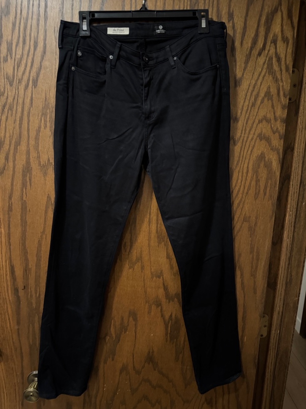 AG Adriano Goldschmied The Prima Mid-Rise Cigarette Jeans in Black